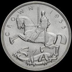 1935 King George V Rocking Horse Silver Jubilee Crown Reverse