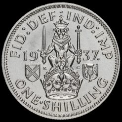 1937 George VI Silver Scottish Shilling Reverse