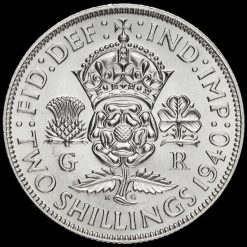 1940 George VI Silver Two Shilling Coin / Florin Reverse