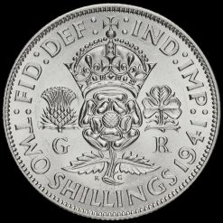 1941 George VI Silver Two Shilling Coin / Florin Reverse