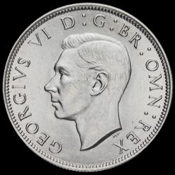 1945 George VI Silver Half Crown Obverse