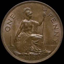 1951 George VI Penny Reverse