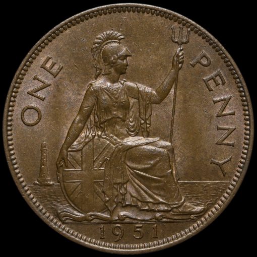 1951 George VI Penny Reverse