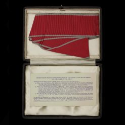 Commander of the Order of the British Empire (CBE) Medal Box Internals with Ribbon