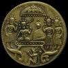 India Hindu Brass Temple Token Obverse