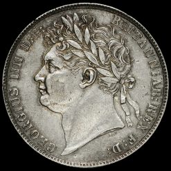 1823 George IV Milled Silver Half Crown Obverse