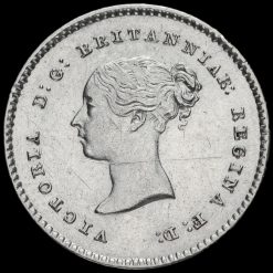 1838 Queen Victoria Young Head Silver Maundy Twopence Obverse