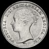 1854 Queen Victoria Young Head Silver Fourpence / Groat Obverse
