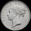 1880 Queen Victoria Young Head Silver Half Crown Obverse