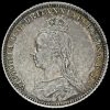 1888 Queen Victoria Jubilee Head Silver Groat Obverse