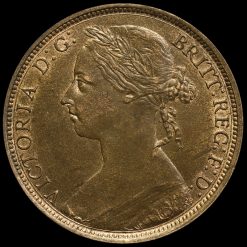 1889 Queen Victoria Bun Head Penny Obverse