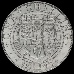 1893 Queen Victoria Veiled Head Silver Shilling Reverse