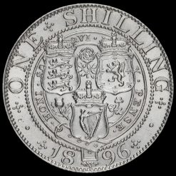 1896 Queen Victoria Veiled Head Silver Shilling Reverse