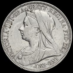 1899 Queen Victoria Veiled Head Silver Florin obverse