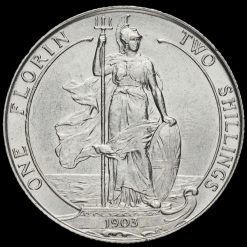 1903 Edward VII Silver Florin Reverse
