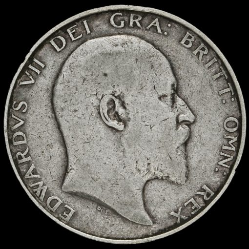 1903 Edward VII Silver Half Crown Obverse