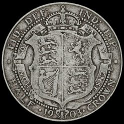 1903 Edward VII Silver Half Crown Reverse