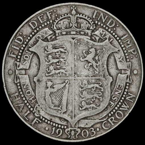 1903 Edward VII Silver Half Crown Reverse