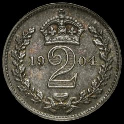 1904 Edward VII Silver Maundy Twopence Reverse