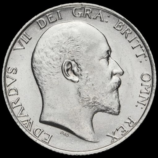 1907 Edward VII Silver Shilling Obverse