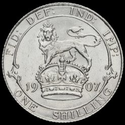1907 Edward VII Silver Shilling Reverse
