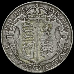 1912 George V Silver Half Crown Reverse