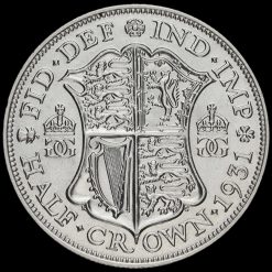1931 George V Silver Half Crown Reverse