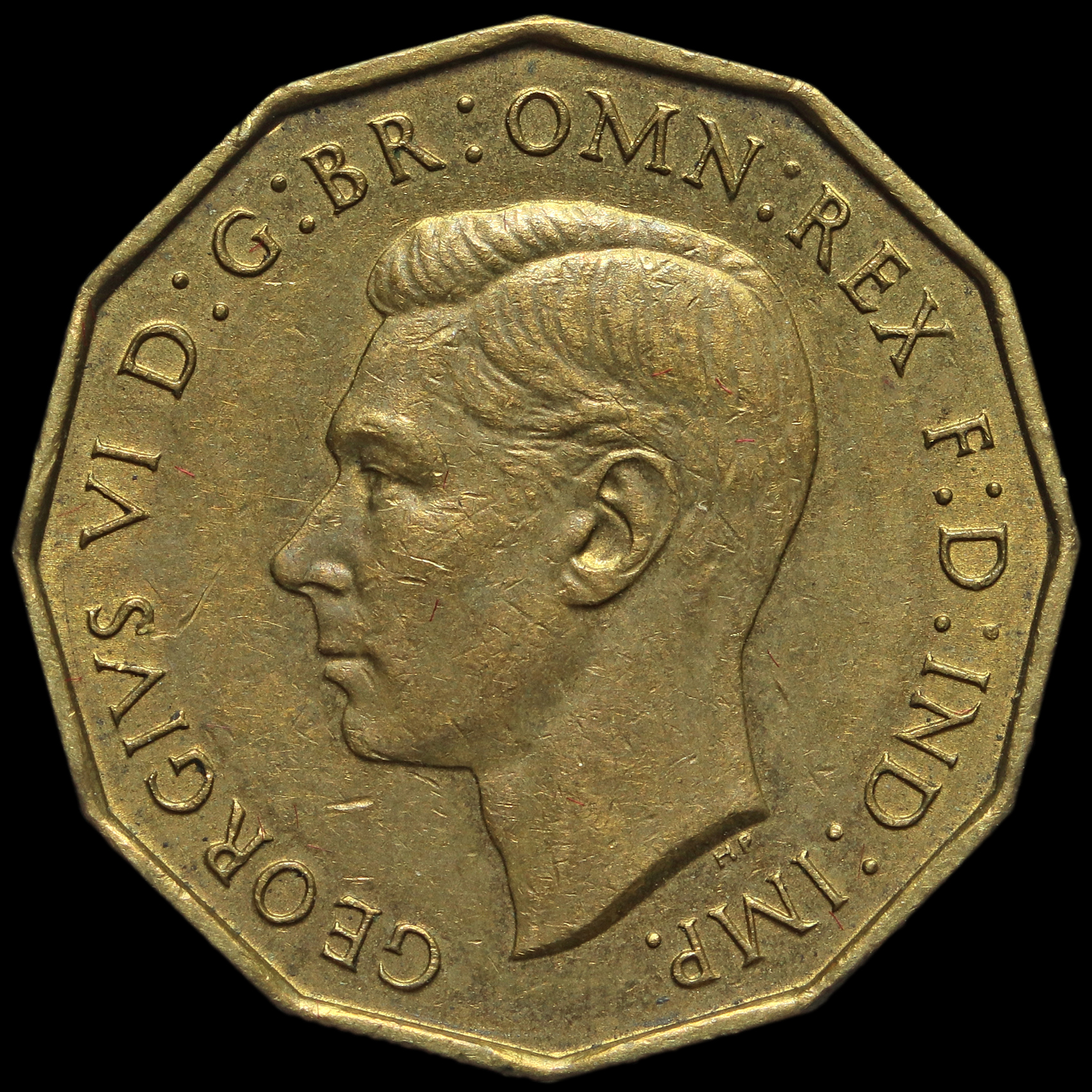 1944 George VI Silver Threepence,Very Rare, (ESC R2