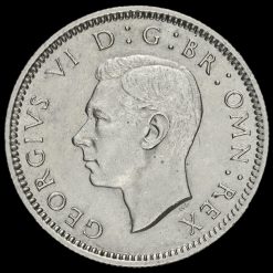 1952 George VI Sixpence Obverse