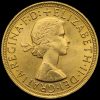 1957 Elizabeth II Gold Full Sovereign Obverse