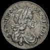 1673 Charles II Early Milled Silver Maundy Threepence Obverse