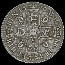 1679 Charles II Early Milled Silver Half Crown Reverse