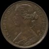 1861 Queen Victoria Bun Head Penny Obverse