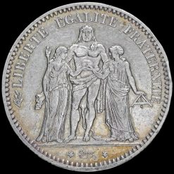 France 1873 Silver 5 Francs Obverse