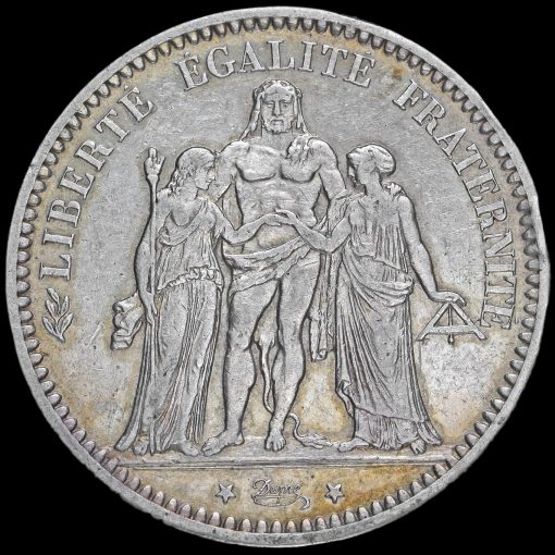 France 1873 Silver 5 Francs Obverse