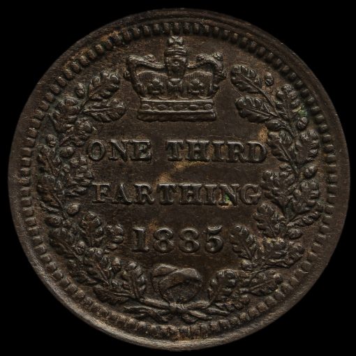 1885 Queen Victoria Bronze Third Farthing Reverse