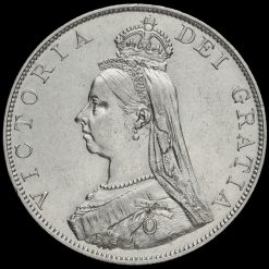 1887 Queen Victoria Jubilee Head Silver Double Florin Obverse