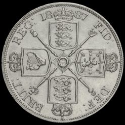 1887 Queen Victoria Jubilee Head Silver Double Florin Reverse