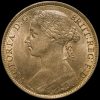 1887 Queen Victoria Bun Head Penny Obverse