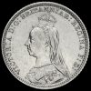 1888 Queen Victoria Jubilee Head Silver Groat Obverse