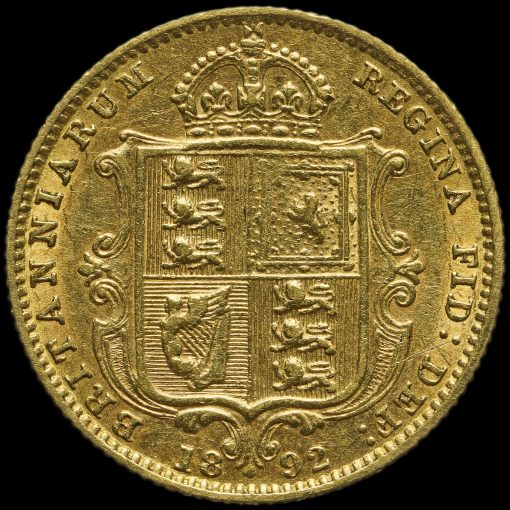 1892 Half Sovereign Reverse