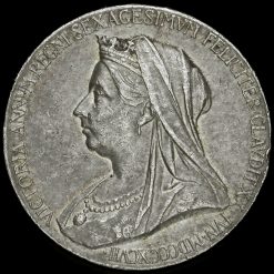 1897 Queen Victoria Official Diamond Jubilee Silver Medal Obverse