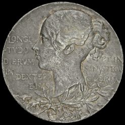 1897 Queen Victoria Official Diamond Jubilee Silver Medal Reverse