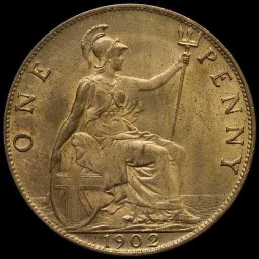 1902 Edward VII Penny Reverse