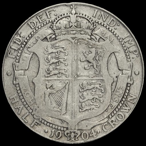 1904 Edward VII Silver Half Crown Reverse