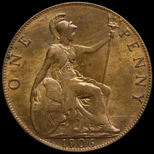 1906 Edward VII Penny Reverse