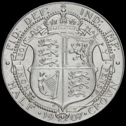 1907 Edward VII Silver Half Crown Reverse