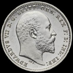 1907 Edward VII Silver Maundy Penny Obverse