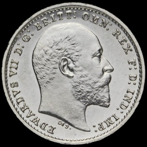 1907 Edward VII Silver Maundy Penny Obverse