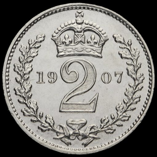 1907 Edward VII Silver Maundy Penny Reverse